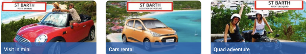 VOYAGER in Saint Barth: Ferry + car rental